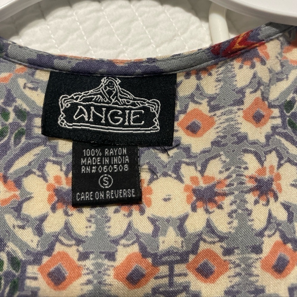 Angie Women's Boho Floral Kimono Cardigan No Closure - Picture 7 of 7